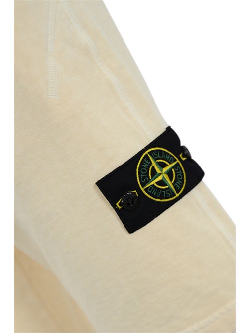 Bermuda shorts in cotone mafile' Ivory STONE ISLAND | 6200009S0060V0193